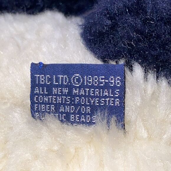 Vintage Boyds Bear Ogden Jointed Plush Panda Bear with Purple Bow 1985-1996 - Picture 7 of 13